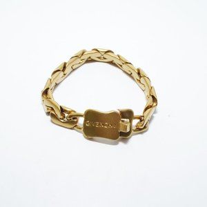 Givenchy Gold Chunky Serpentine Bracelet // Vintage